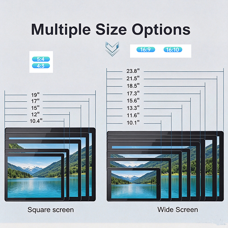 industrial touchscreen lcd monitors